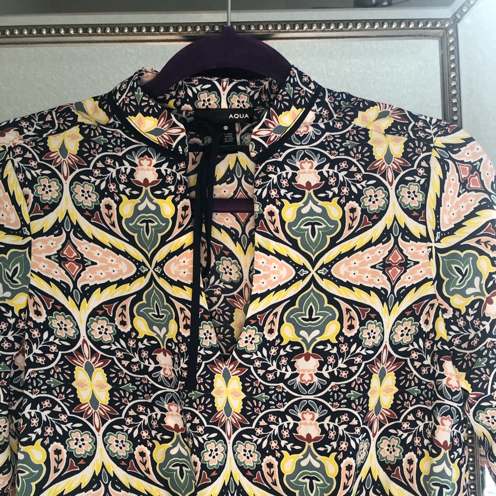 Gorgeous print - aqua dress brand new